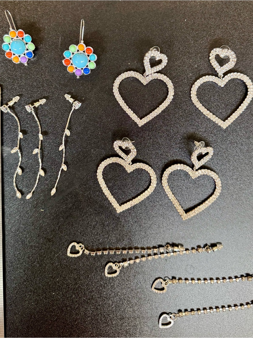 Lot of sparkly and not sparkly Earrings